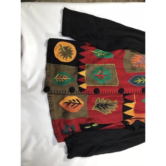 Vintage Victoria Harbour Fall Leaves Sweater Size 1x - Picture 2 of 7